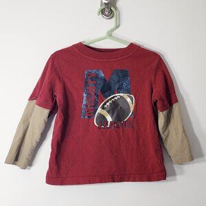 Jumping Beans Football long Sleeve Shirt Size 3T